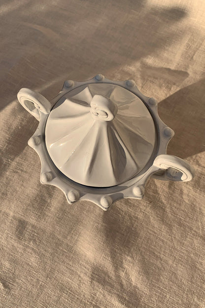 Zuccheriera in ceramica - Collezione Righe e Pois